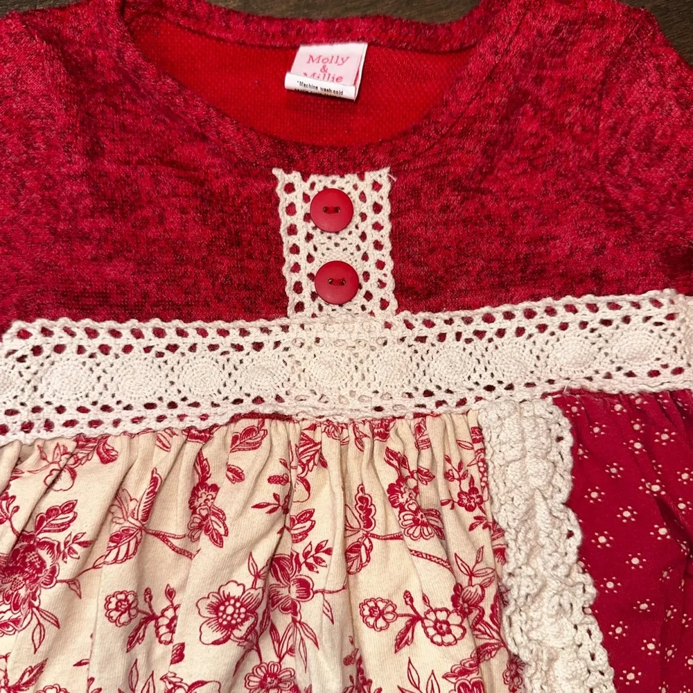 Molly & Millie Set Coordinated Top and Bottom Set Toddler Girl Size 2T